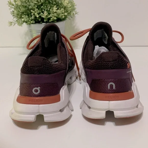 On Running Women's Athletic Shoes - Purple and Orange - Picture 4 of 12